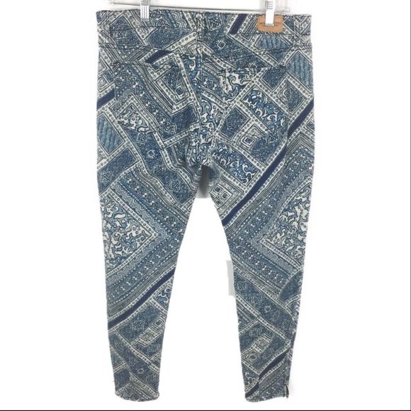 Ralph Lauren Denim Supply Blue Mosaic Printed Pant - Picture 2 of 8